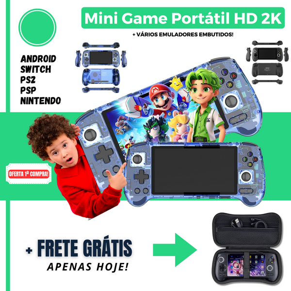 MINI GAME PORTÁTIL - SWITCH, PS2, PSP, NITENDO E VÁRIOS CONSOLES INTEGRADO (🎁OFERTA DE ANO NOVO)