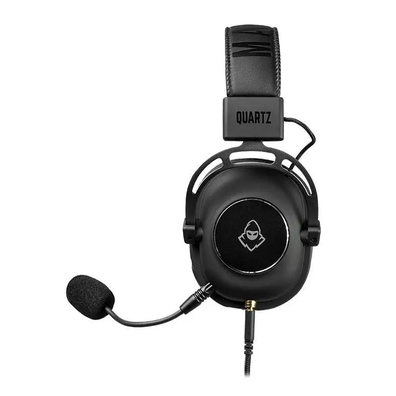 Mancer Quartz Gamer Headset, 50mm Drivers, Black, MCR-QTZ-BL01